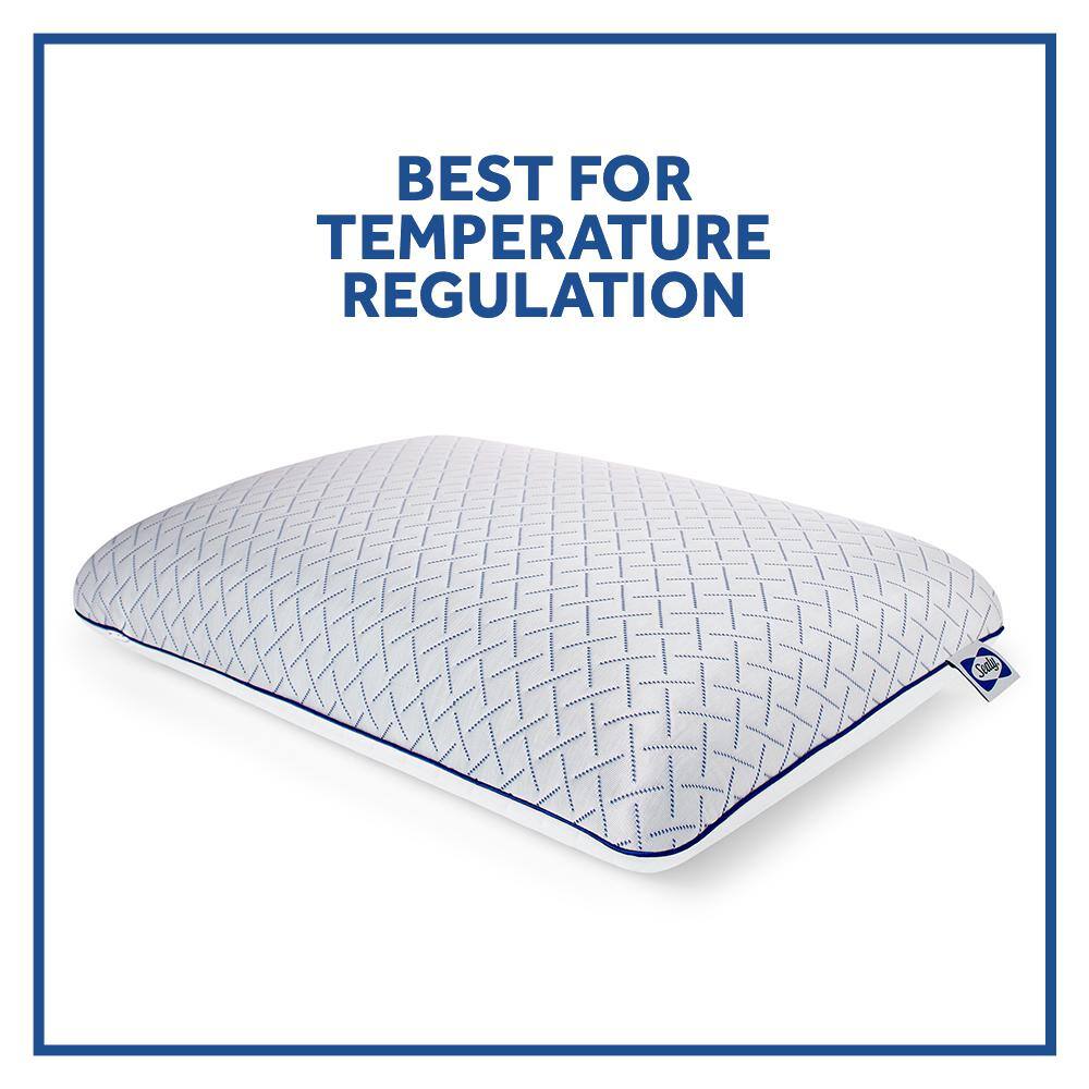 Sealy Essentials 24 in. x 16 in. Cool Touch Memory Foam Standard Bed Pillow