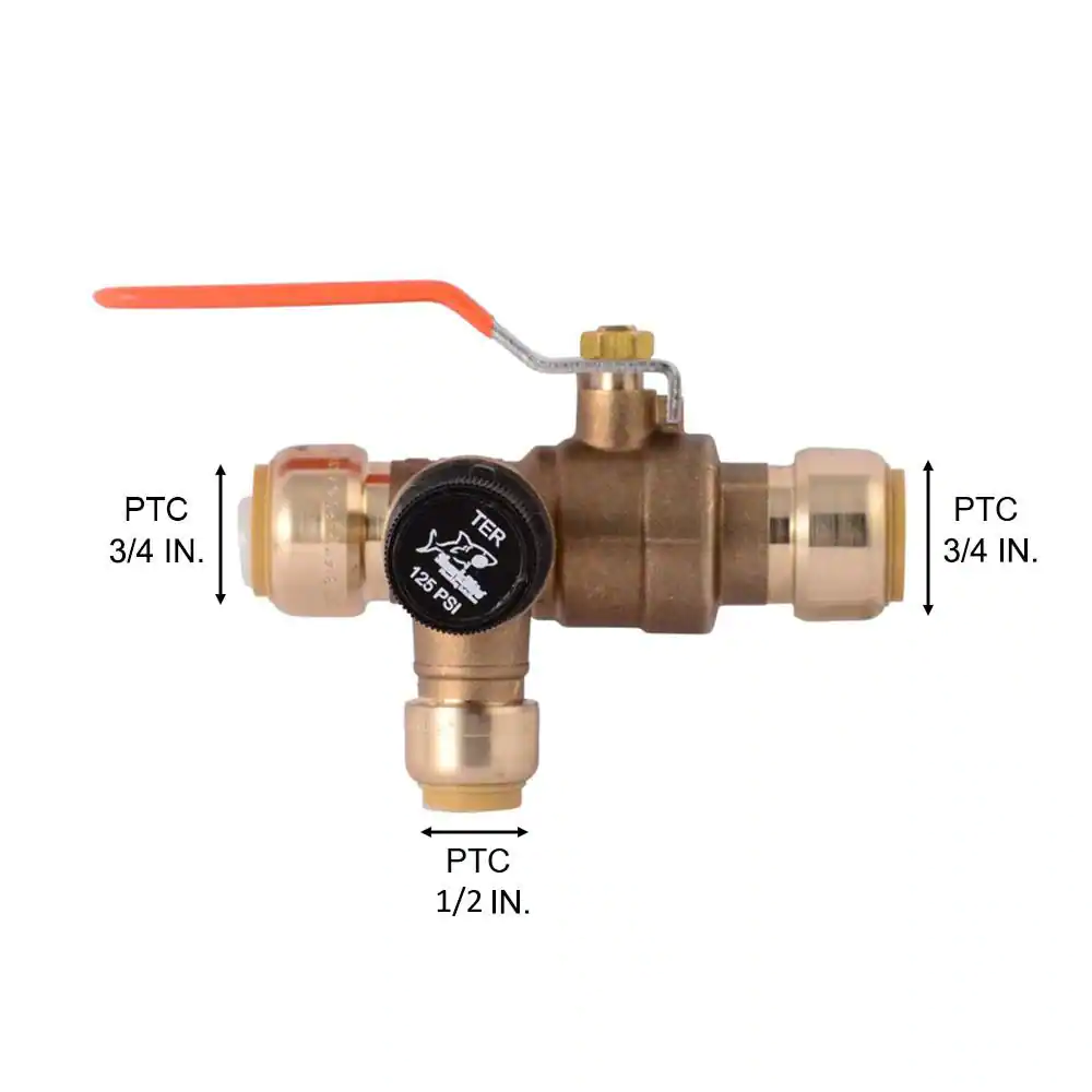 SharkBite 3/4 in. Brass Thermal Expansion Relief Valve