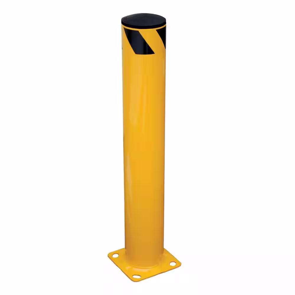 Vestil 36 in. X 5.5 in. Yellow Steel Pipe Safety Bollard