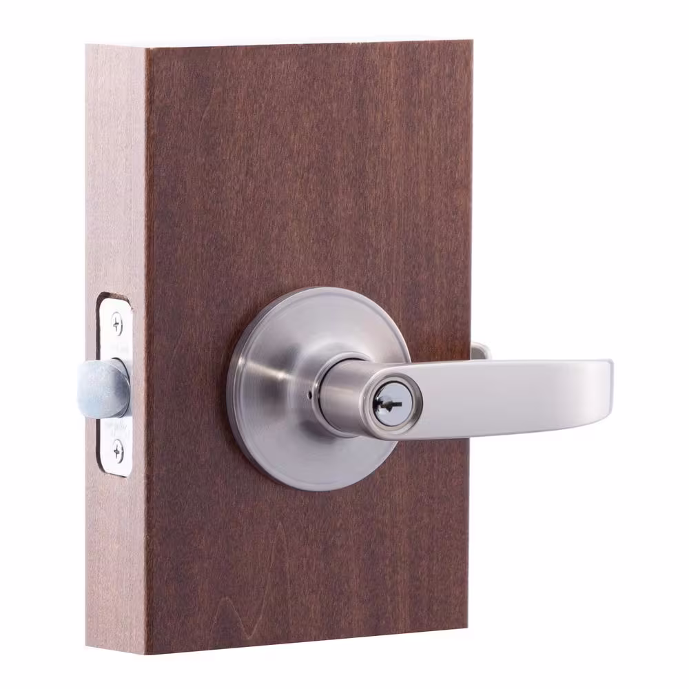 Copper Creek Erin Satin Stainless Keyed Entry Door Handle