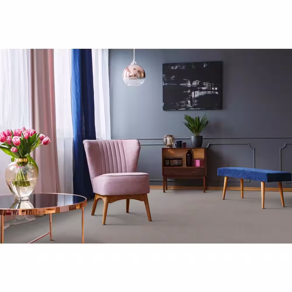 Home Decorators Collection Adalida - Nickel - Gray 40 oz. SD Polyester Pattern Installed Carpet