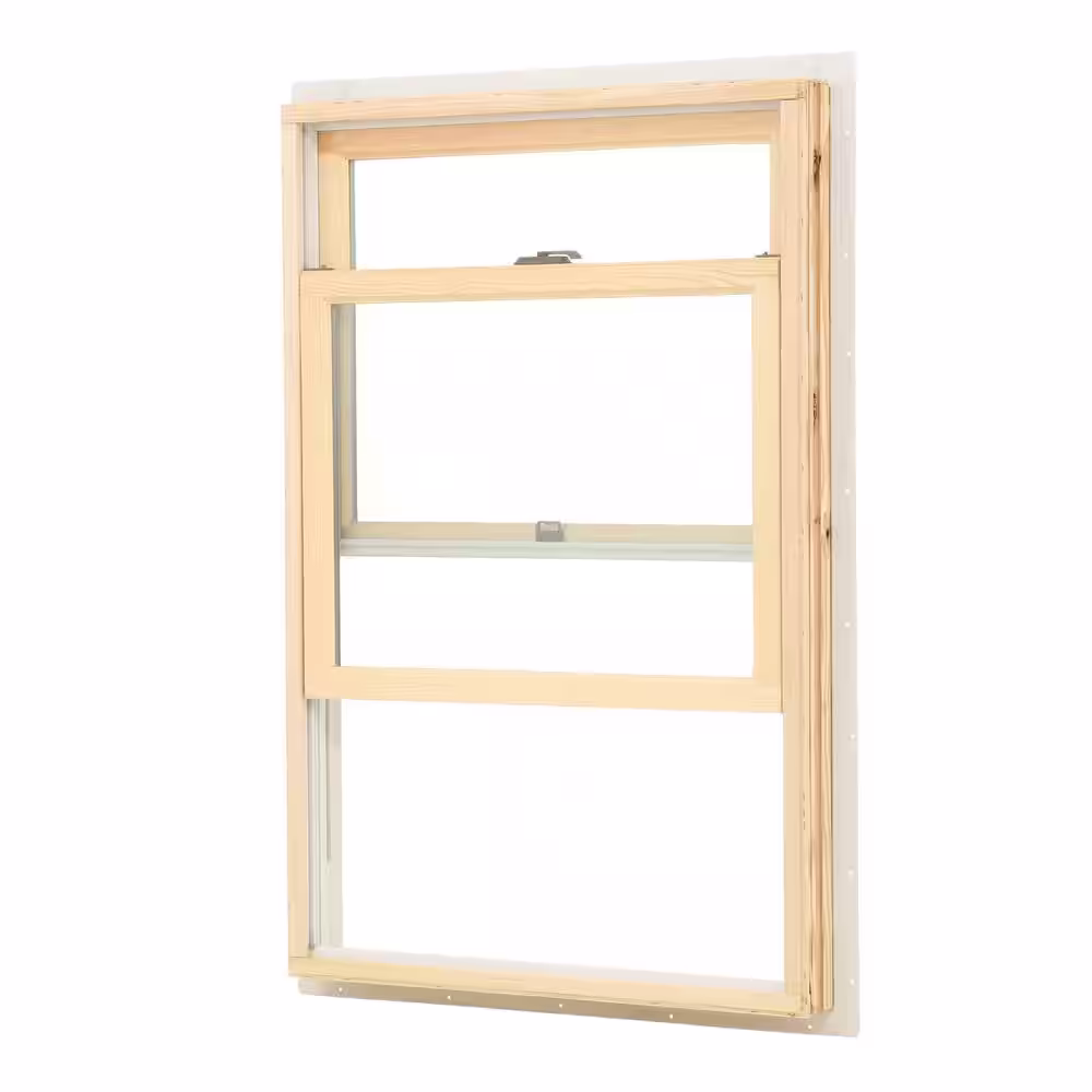 Andersen 27-1/2 in. x 41-1/2 in. 200 Series White Double-Hung Clad Wood Window with White Interior, Low-E Glass & White Hardware