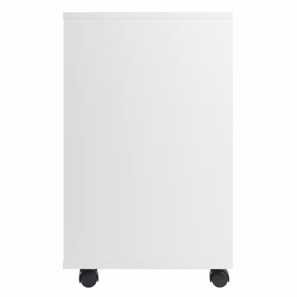 None Halifax White 5-Drawer Cabinet Cart