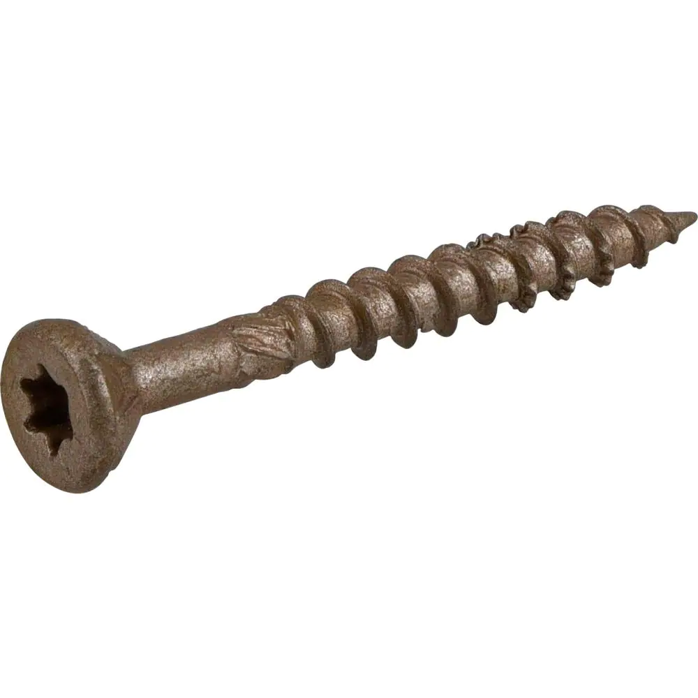 Everbilt #8 x 1-1/2 in. Star Drive Flat Head Exterior Wood Screws 1 lb.-Box (203-Piece)