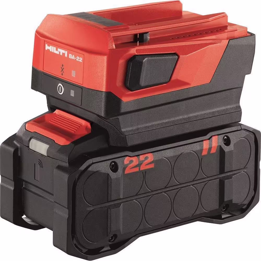 Hilti NURON Battery Adapter for Powering 22-Volt CPC Li-Ion Tools Using Nuron Batteries