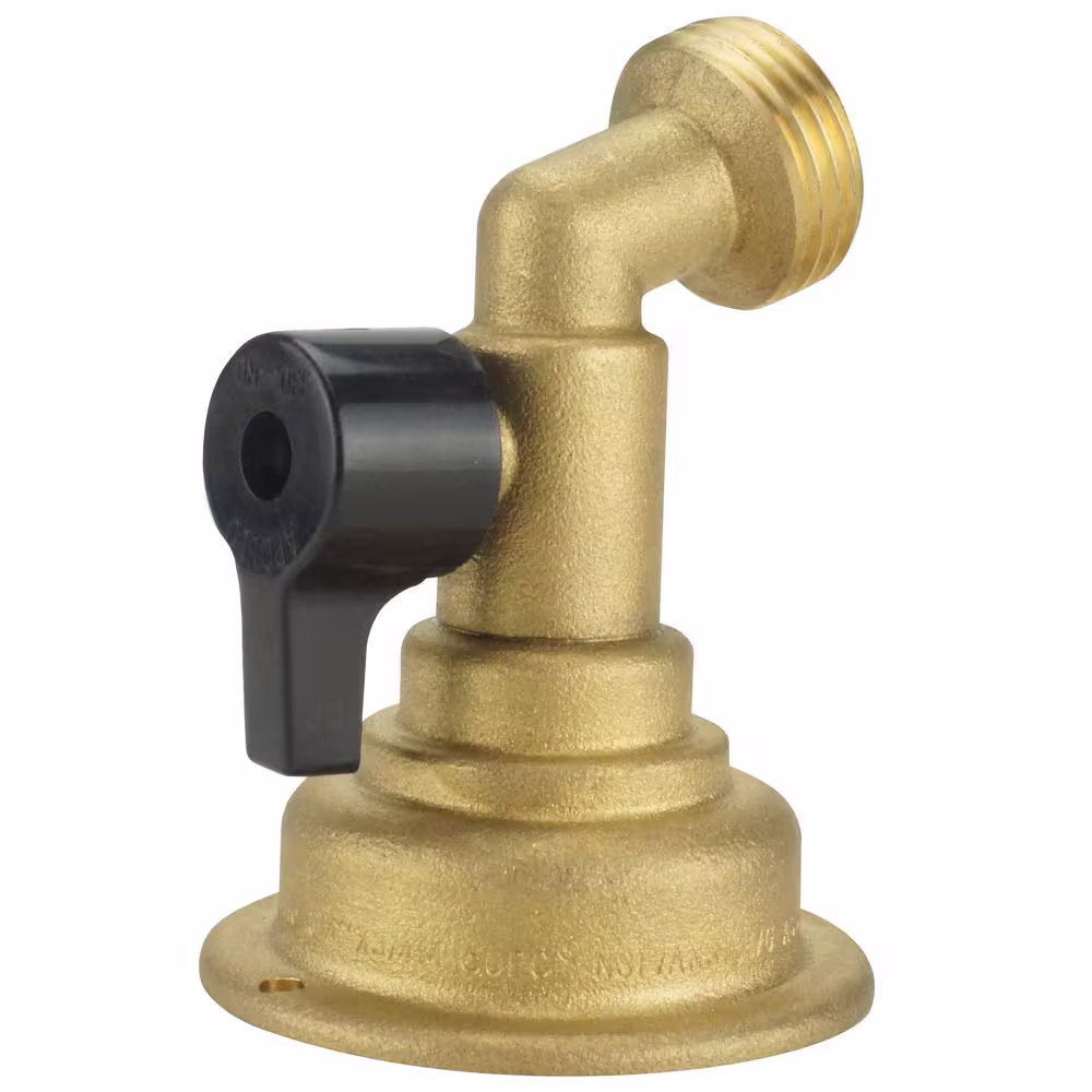 Tectite 3/4 in. Brass Quarter Turn Push-to-Connect x 3/4 in. Garden Hose Thread No Kink Hose Bibb