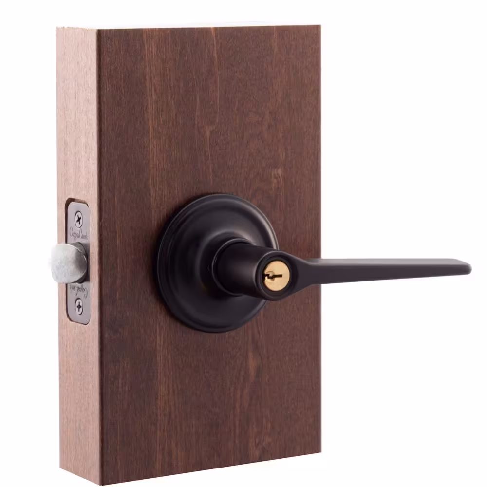 Copper Creek Contemporary Zane Black Keyed Entry Door Handle