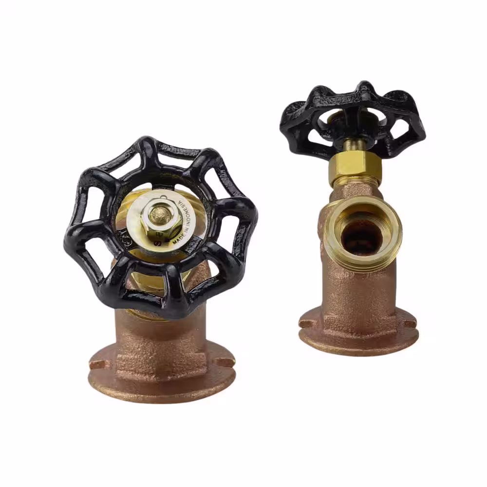 The Plumber's Choice 3/4 in. FIP Inlet x 3/4 in. MHT Outlet Multi-Turn Sillcock Hose Bibb with Stuffing Box, Cast Brass
