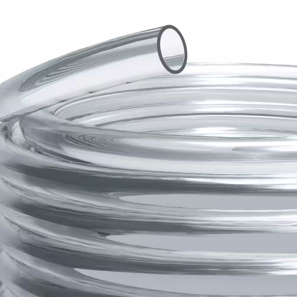 Alpine Corporation 3/8 in. I.D. x 1/2 in. O.D. x 100 ft. Multi-Use Clear Flexible Vinyl Tubing for Fountains, Aquariums, AC and More
