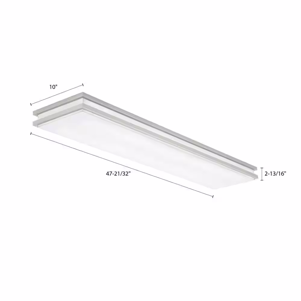 Lithonia Lighting Brushed Nickel Linear Saturn LED Flush Mount