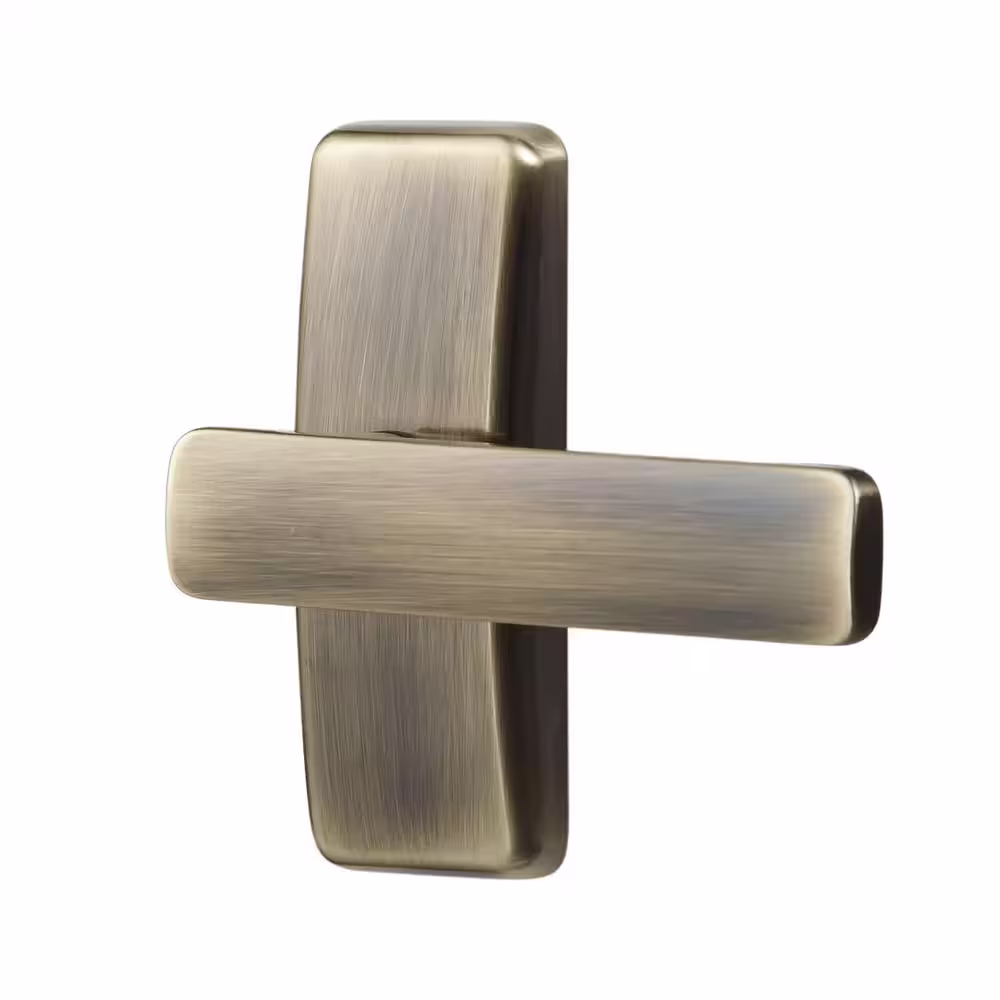 IDEAL SECURITY AJ Modern Lever Set For Storm Doors Antique Brass
