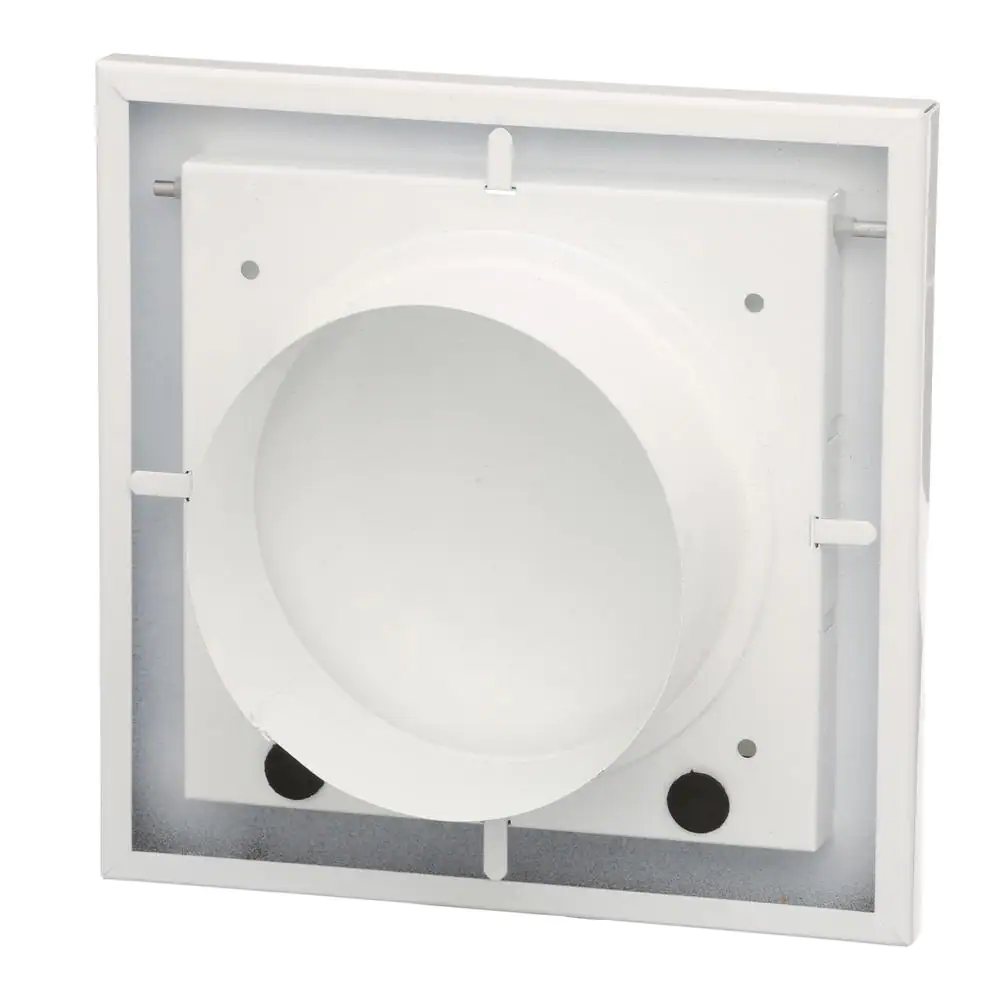 Master Flow 4 in. Round Wall Vent Flush Mount in White