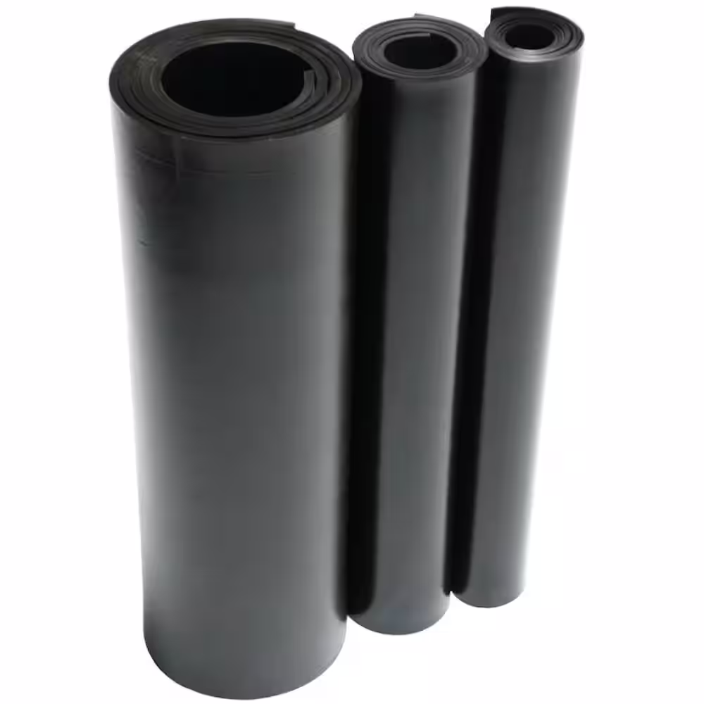 Rubber-Cal EPDM 1/8 in. x 36 in. x 120 in. Commercial Grade 60A Rubber Sheet - Black