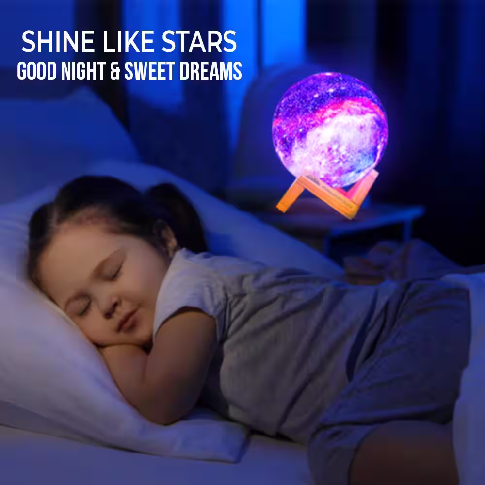 Himalayan Glow Galaxy 5 .9 in. Multi-colored Lamp