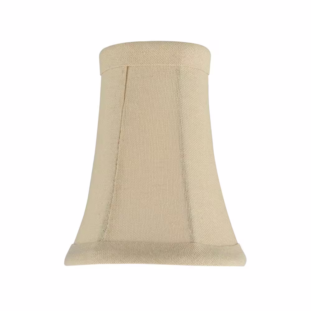 Aspen Creative Corporation 4 in. x 5 in. Butter Creme Bell Lamp Shade (5-Pack)