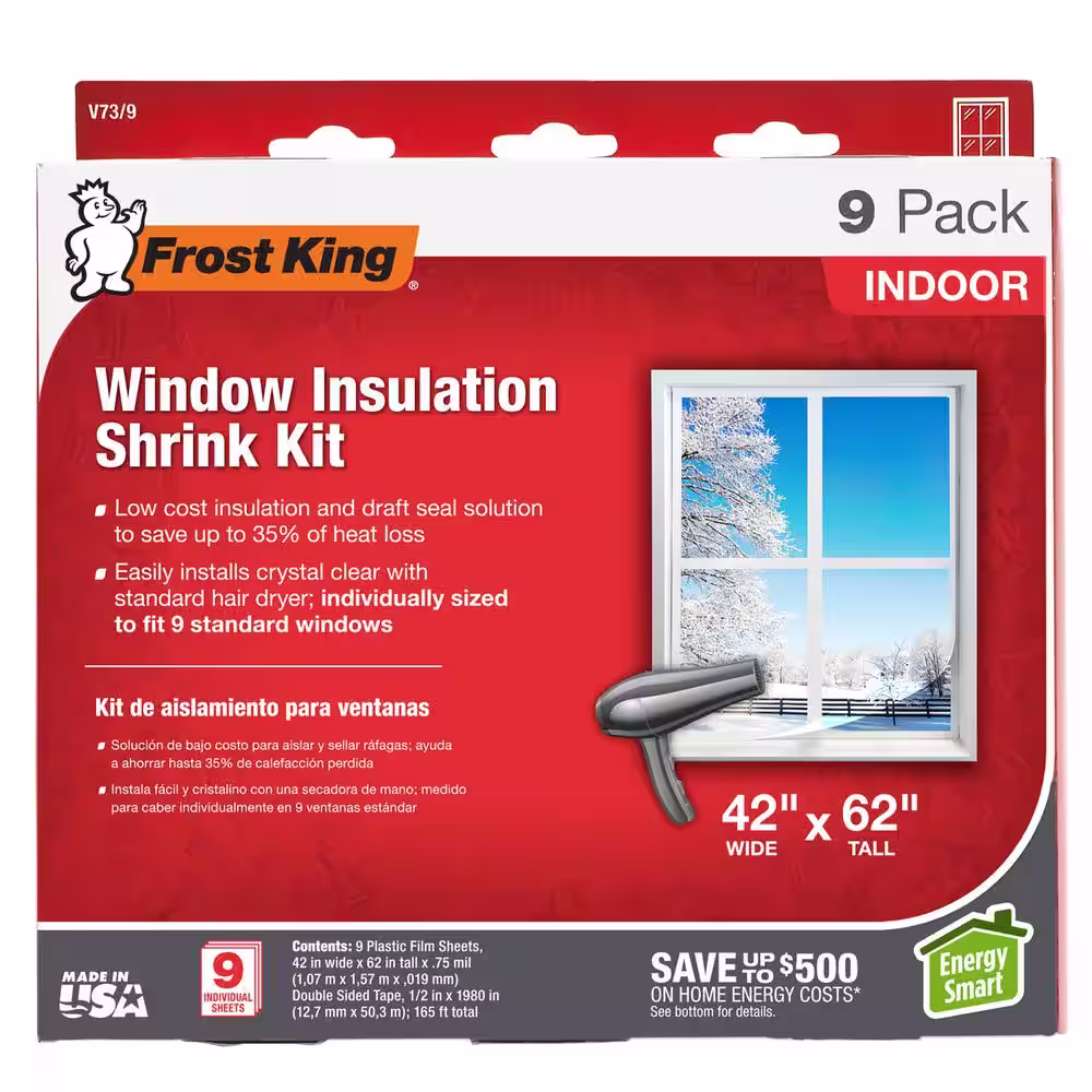 Frost King Indoor Window Insulation Kit (9 per Pack)