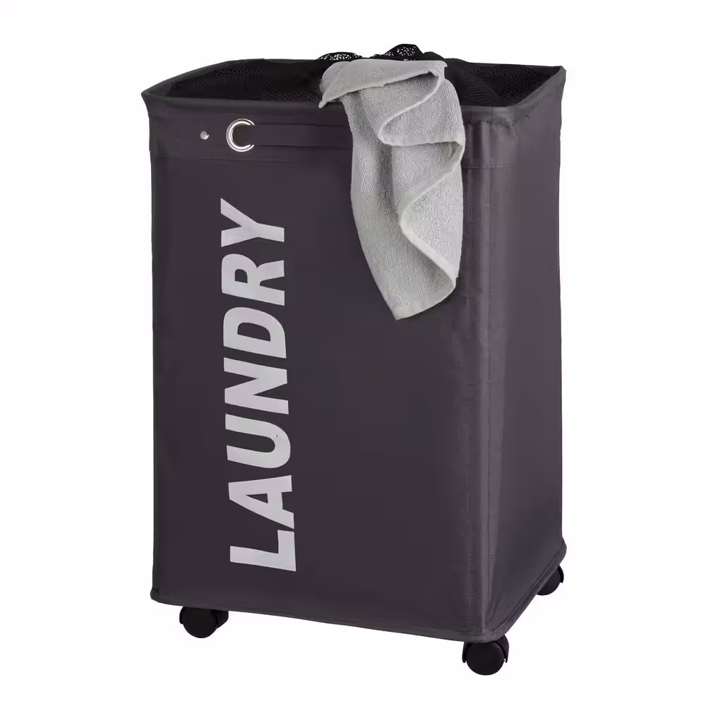 Wenko Quadro Gray Laundry Bin