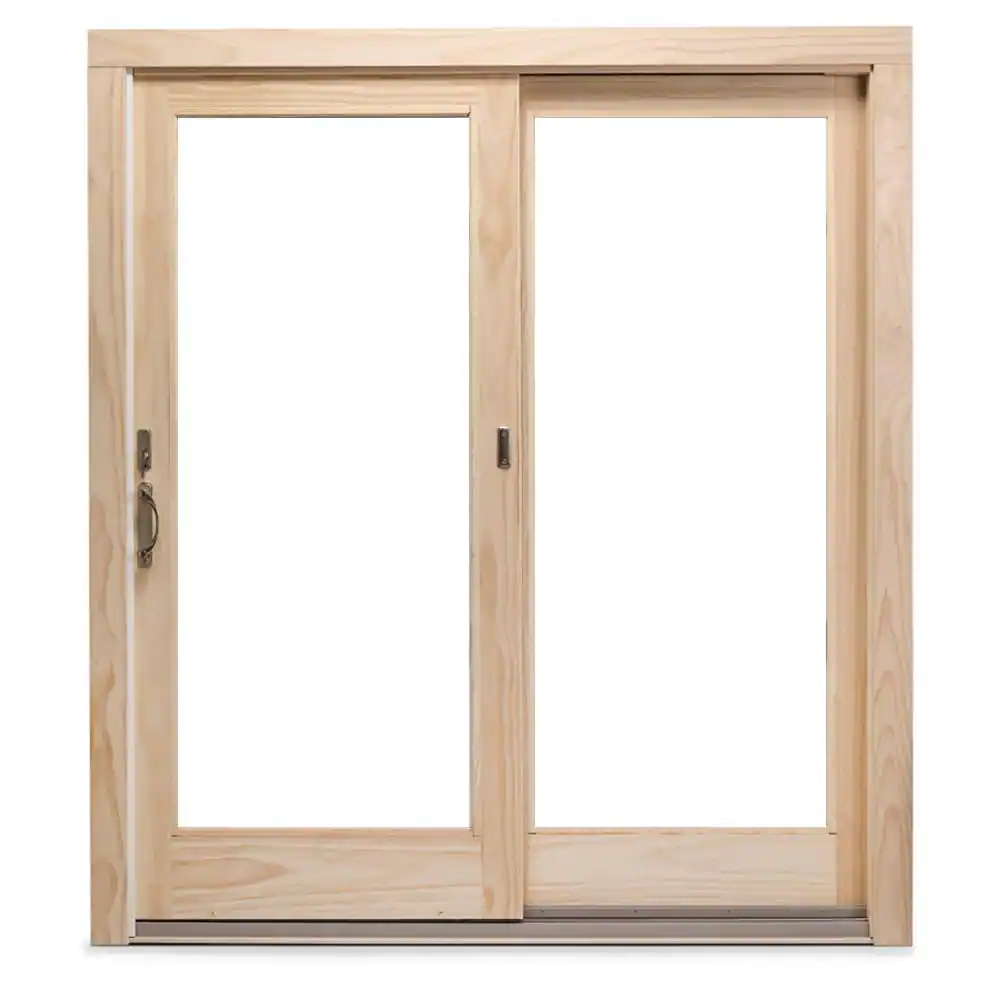 Andersen 71-1/4 in. x 79-1/2 in. 400 Series White Universal Frenchwood Gliding Patio Door with Pine Interior, Moving Panel