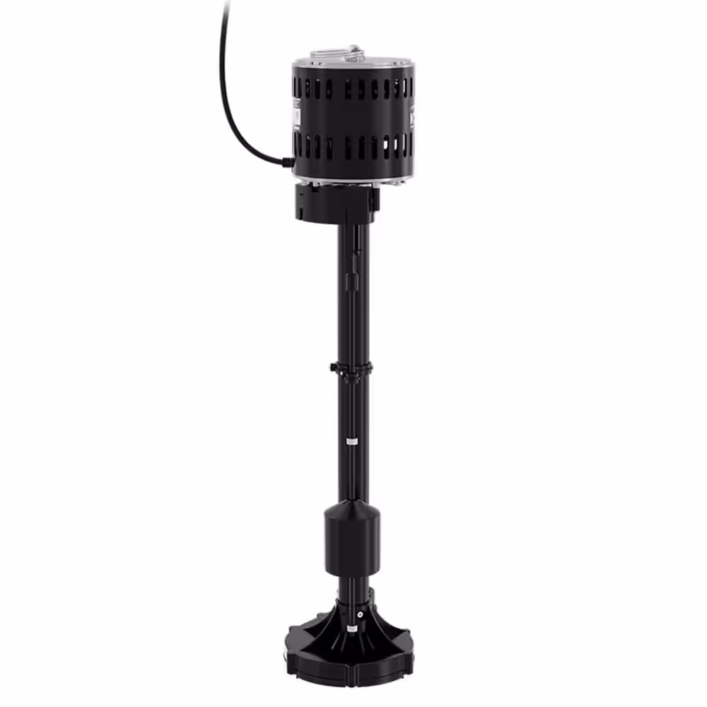 K2 1/3 HP Thermoplastic Pedestal Sump Pump