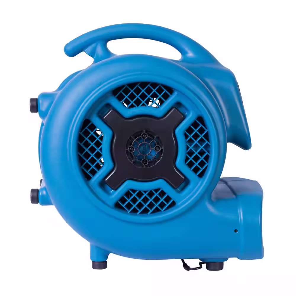 XPOWER 1 HP 3600 CFM 3-Speed Air Mover Carpet Dryer Floor Fan Blower