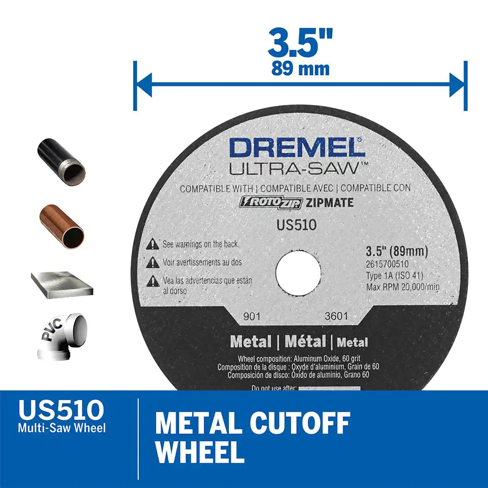 Dremel Ultra-Saw 3.5 in. Metal Cut-Off Wheel