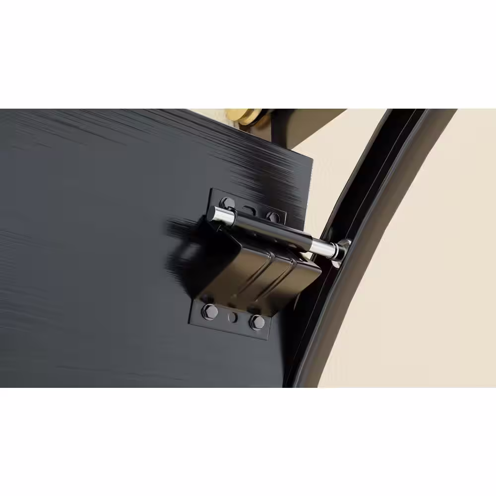 IDEAL SECURITY Black Garage Door Brackets, Top Fixture (2-Pack)