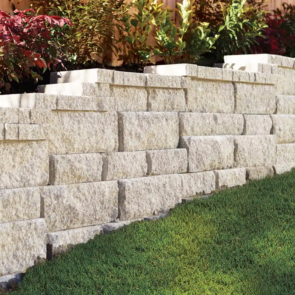 Pavestone RockWall Small 4 in. H x 11.63 in. W x 6.75 in. L Limestone (144-Piece/46.5 sq. ft./Pallet)