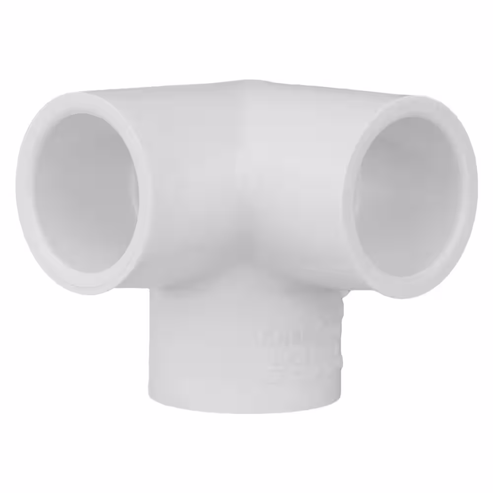 Charlotte Pipe 1/2 in. PVC Side Outlet 90-Degree S x S x S Elbow Fitting