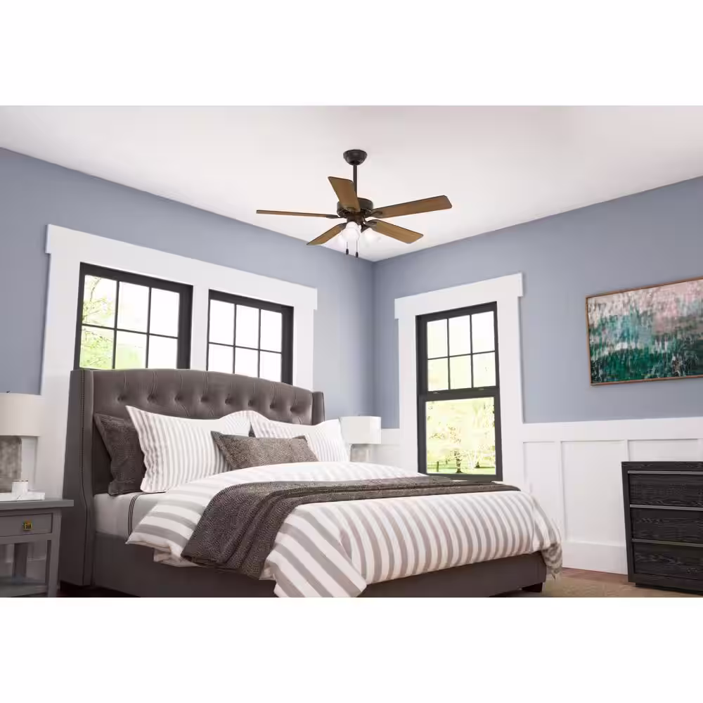 Hunter Swanson 52 in. Integrated LED Indoor New Bronze Ceiling Fan