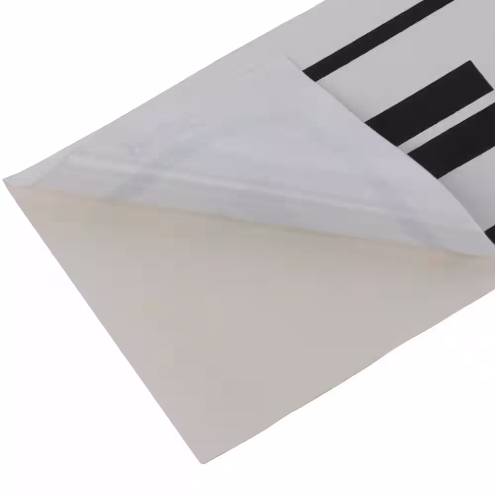 Lynch Sign 1 in. x 7 in. Decal Black on White Sticker Push