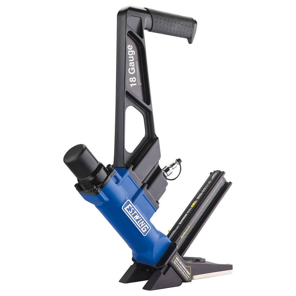 Estwing Pneumatic 18-Gauge L-Cleat Flooring Nailer with Fiberglass Mallet and Padded Bag