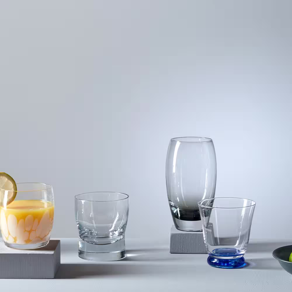Denby Halo 18.25 oz. Clear Glass Tumblers (Set of 2)