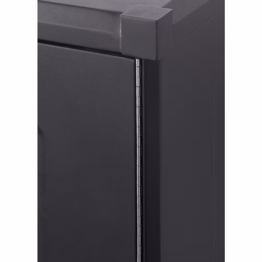 TRINITY PRO 36 in. W x 75.7 in. H x 24 in. D 18-Gauge Steel Garage Cabinet Locker in Black