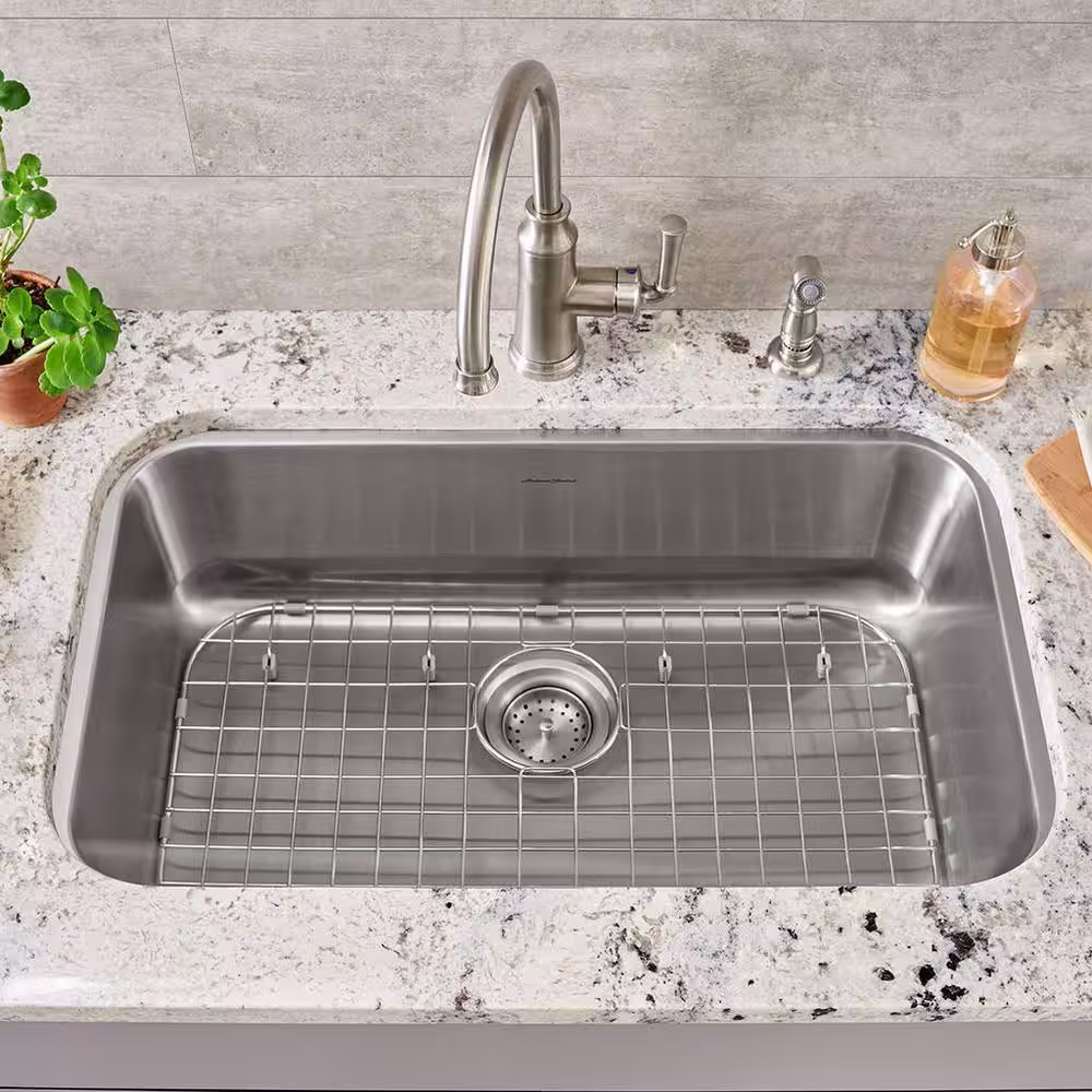 American Standard Portsmouth 18-11/16 in. x 12-15/16 in. Kitchen Sink Grid in Stainless Steel