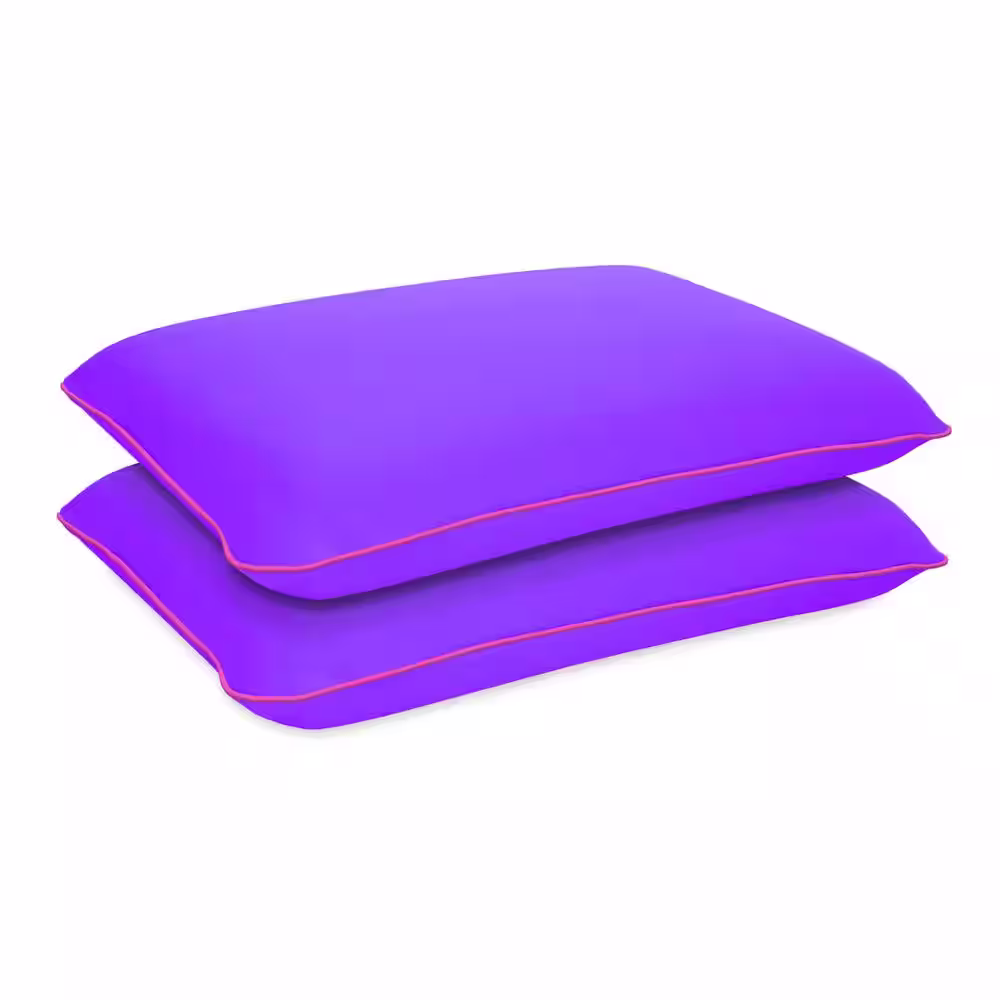 FUN PILLOW Standard All Position Memory Foam Fun Pillow with Cool-to-the-Touch Cover (Set of 2)