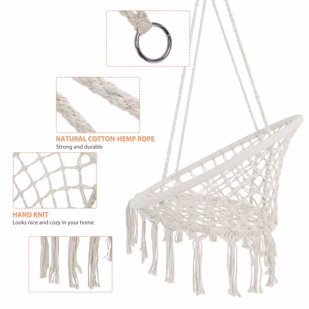 None 9 ft. Free Standing Hammock Chair with Stand