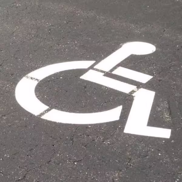 Stencil Ease 24 in. One Part Handicap Stencil