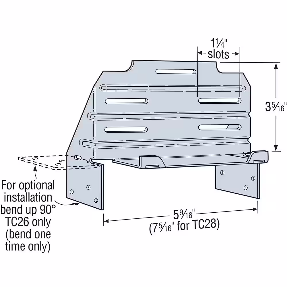 Simpson Strong-Tie TC Galvanized Truss Connector for 2x6 Nominal Lumber