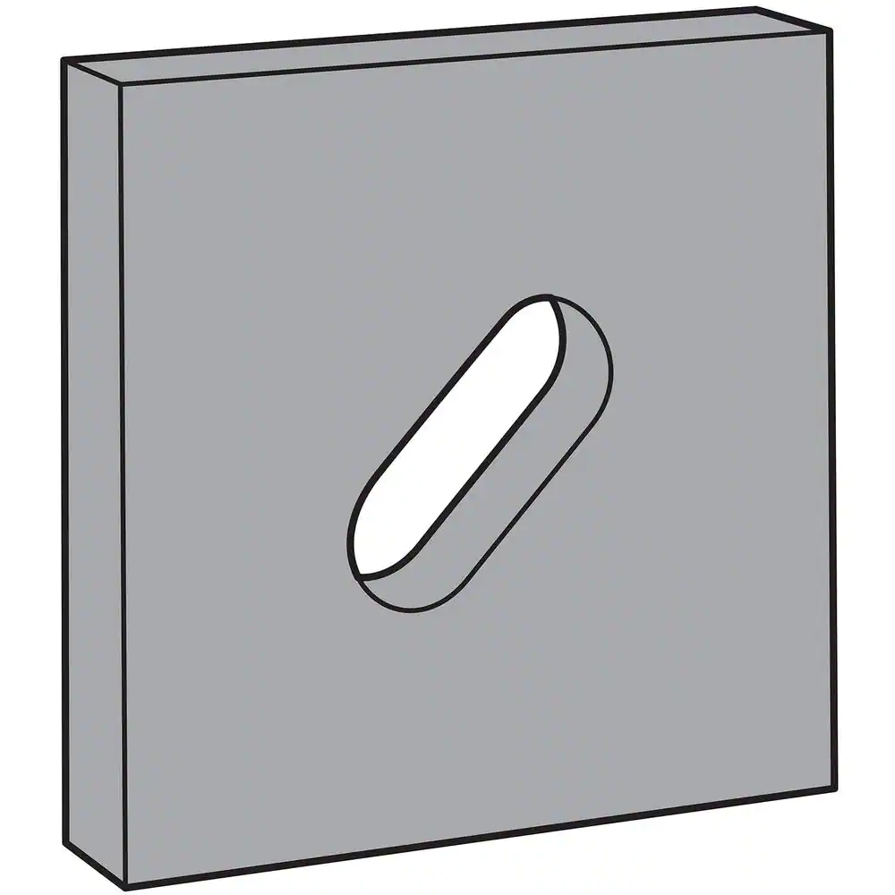 Simpson Strong-Tie LBPS 3 in. x 3 in. ZMAX Galvanized Slotted Bearing Plate with 1/2 in. Bolt Dia.