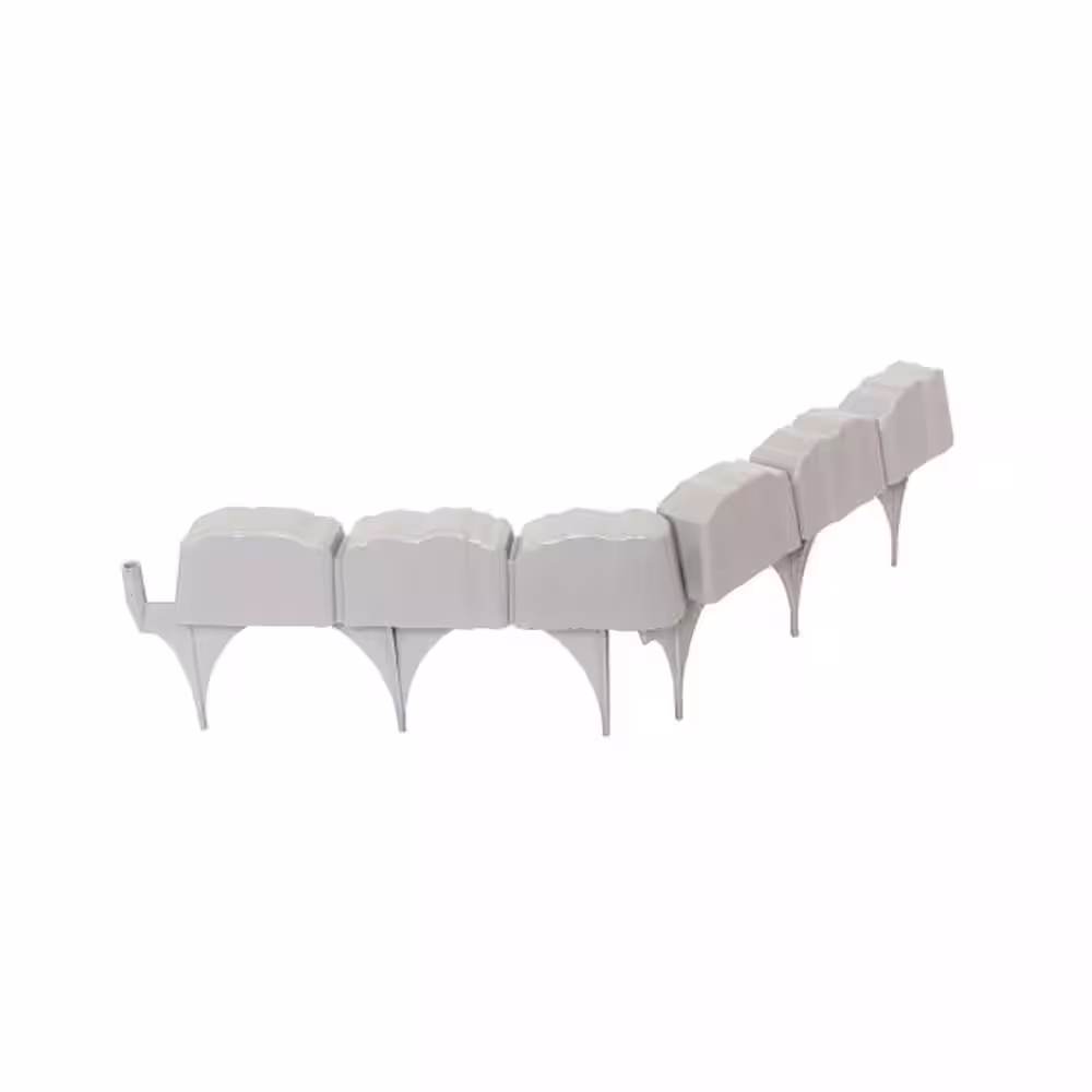 VALLEY VIEW Distinctive Edge 12 in. x 6 in. x 2.5 in. Slate Gray Plastic Edging (20-12 in. Pieces/240 Linear ft.)