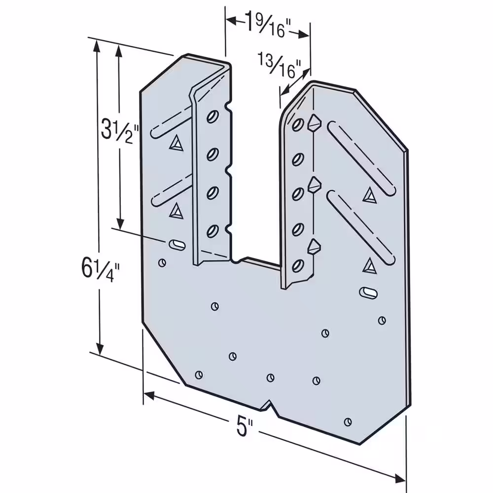 None H10A 18-Gauge ZMAX Galvanized Hurricane Tie