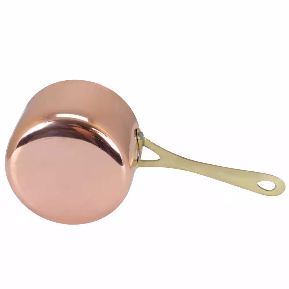 GIBSON HOME Rembrandt 1 qt. Aluminum Sauce Pan in Copper