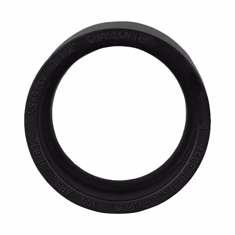 Charlotte Pipe 3 in. ABS DWV Hub x Hub Coupling