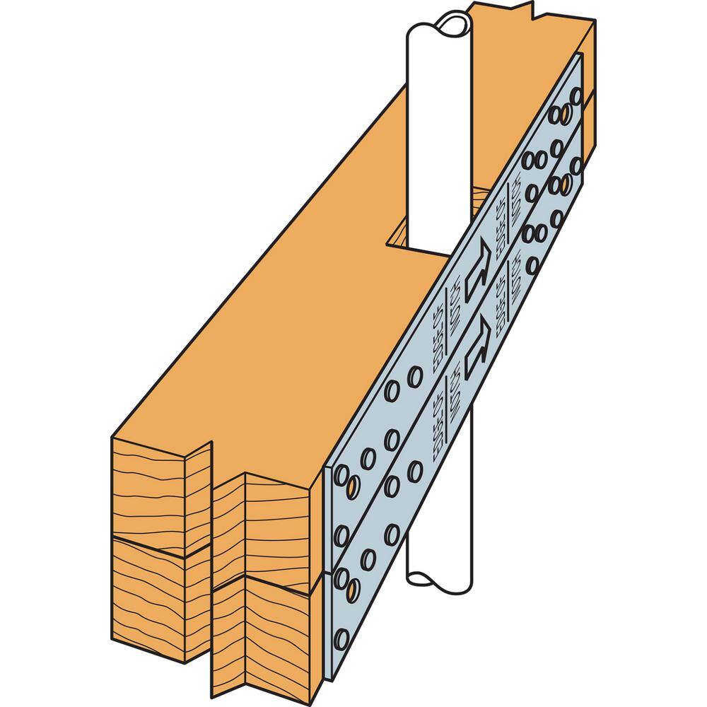 Simpson Strong-Tie RPS 22-5/16 in. 16-Gauge ZMAX Galvanized Retrofit Strap Tie