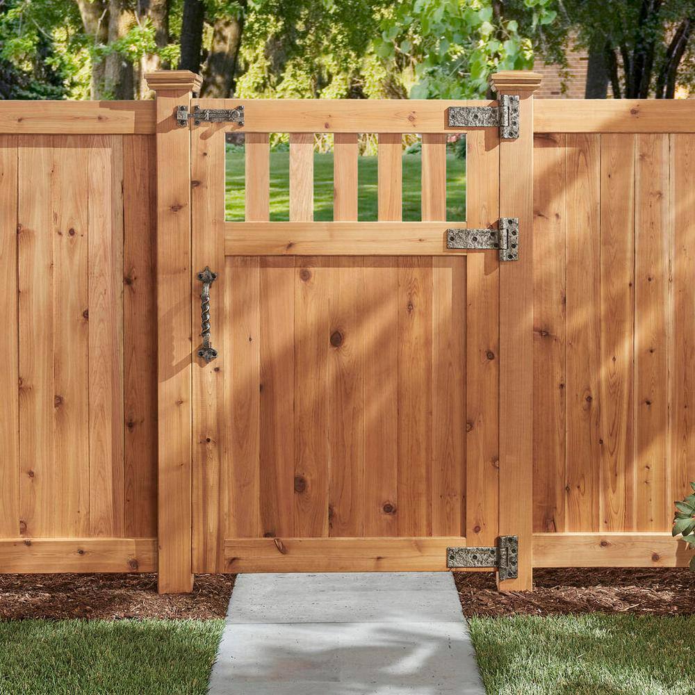 Everbilt 6 in. Old World Pewter Cast Iron T-Hinge