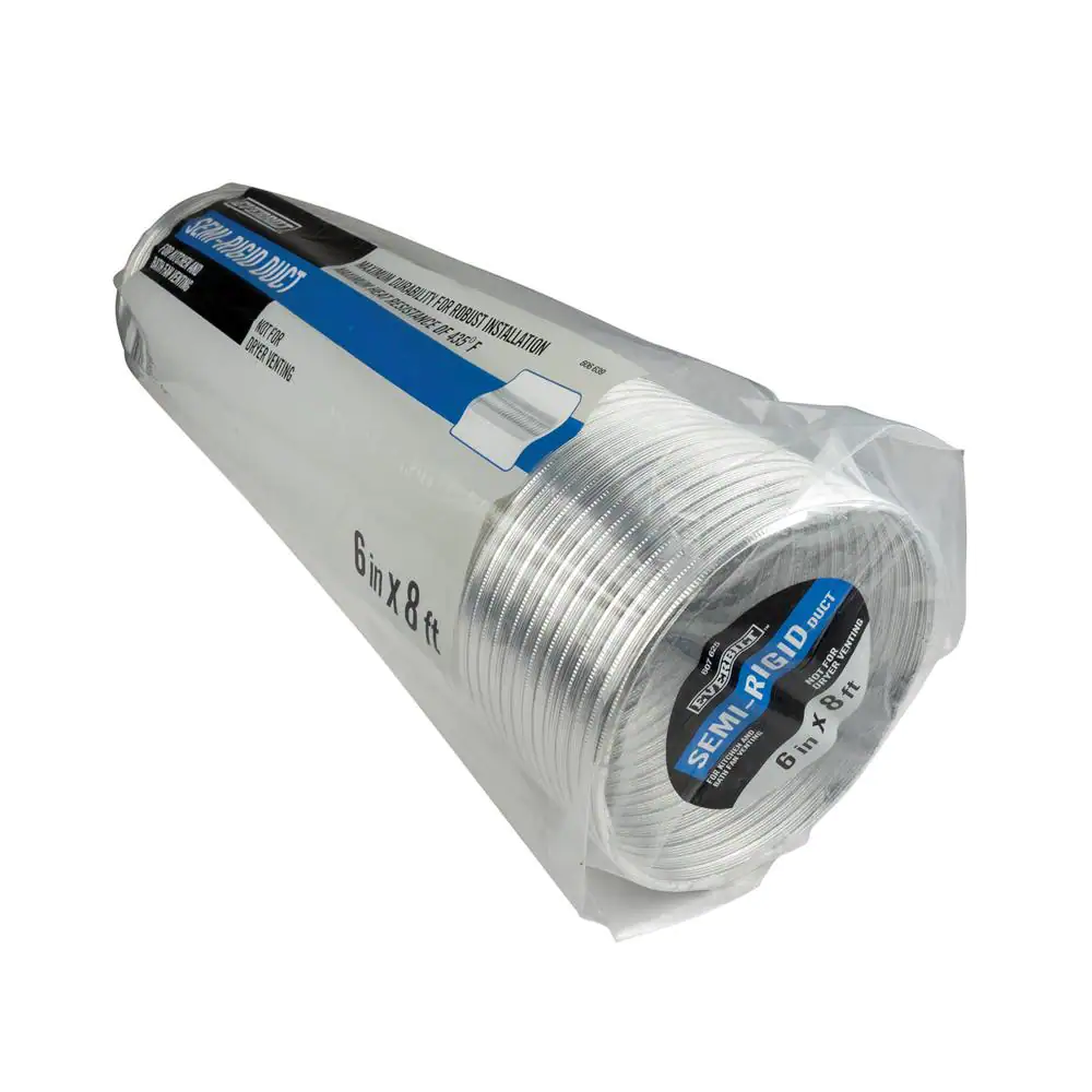 Everbilt 6 in. x 8 ft. Semi-Rigid Flexible Aluminum Duct