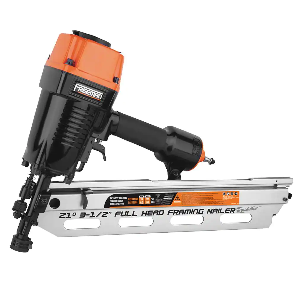 Freeman Pneumatic Framing and Finishing Nailer and Stapler Kit with Bag and Fasteners (4-Piece)