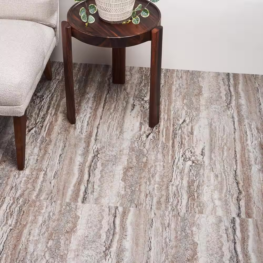 Ivy Hill Tile Duren Riverstone Azulene 28MIL x 18 in. x 36 in. Glue Down Luxury Vinyl Tile Flooring (1728 Sq. Ft./Pallet)