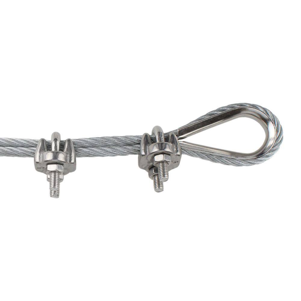 Everbilt 1/4 in. Wire Rope Clip (2-Pack)