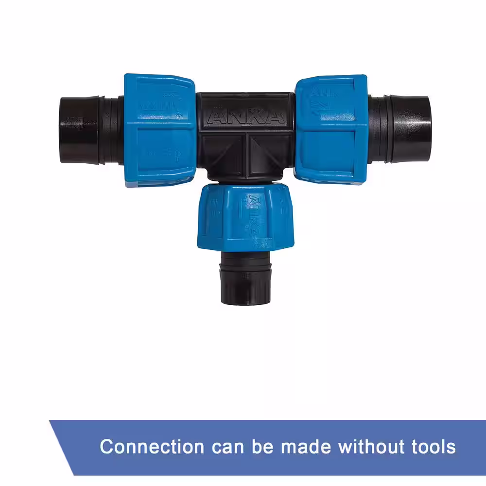 Watts ANKA 1-1/4 in. x 1-1/4 in. x 1 in. Fiberglass Reinforced Nylon Reducing Tee